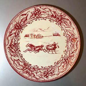 Three Restoration Hardware Tin Holiday Plates